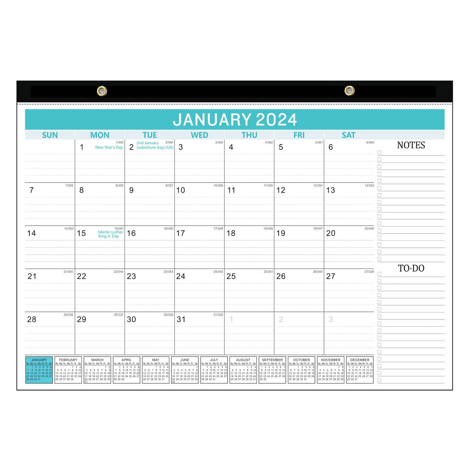 2024 Desk Calendar 18 Months 2024.1 2025.6 Desk Calendar Standing Flip