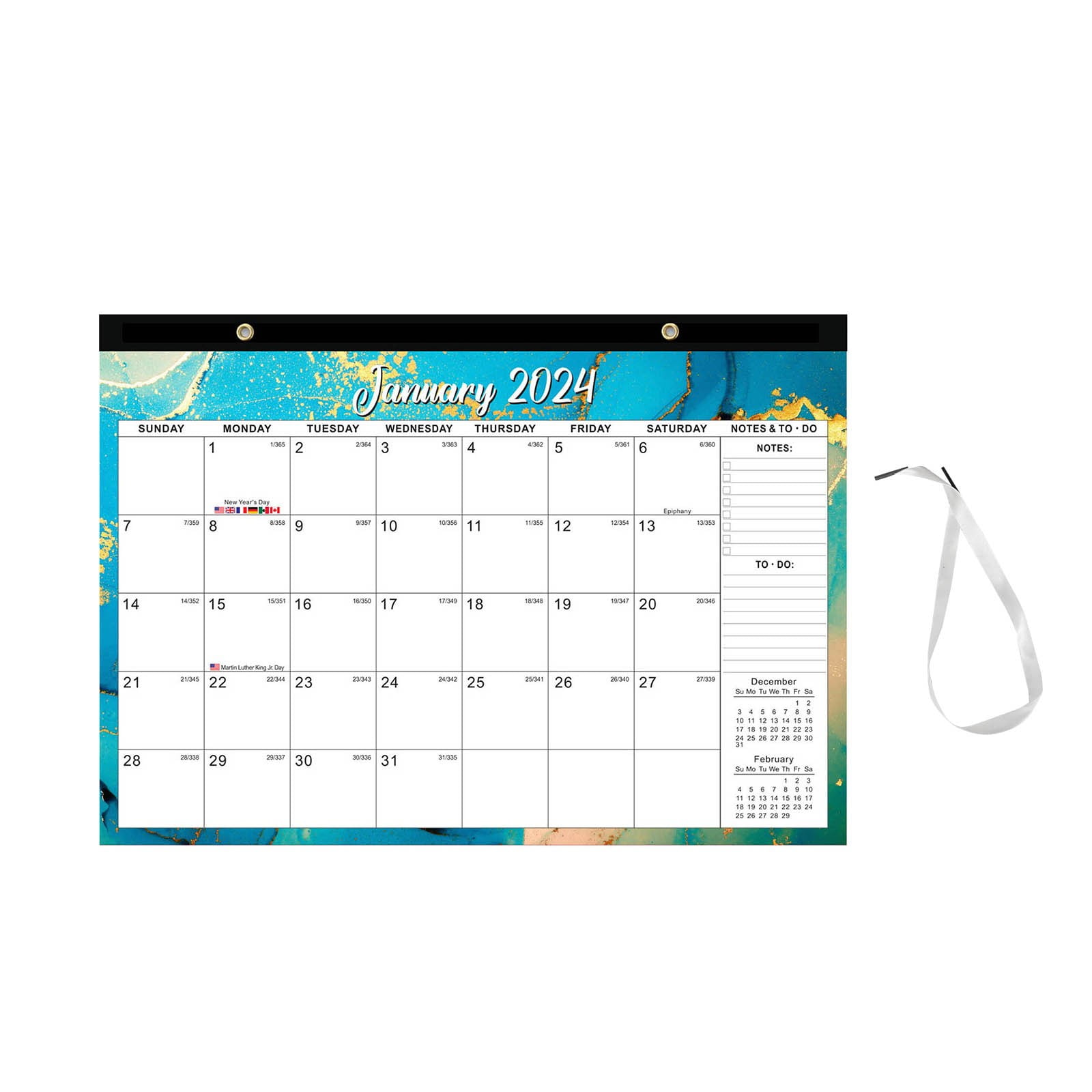 2024 Desk Calendar 18 Months 2024.1 2025.6 Desk Calendar Standing Flip