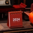 thumbnail image 1 of 2024 Desk Calendar Creative Mini Calendar Desktop Decoration Vintage English Desk Calendar English Inside January 2024 - December 2024, 1 of 5