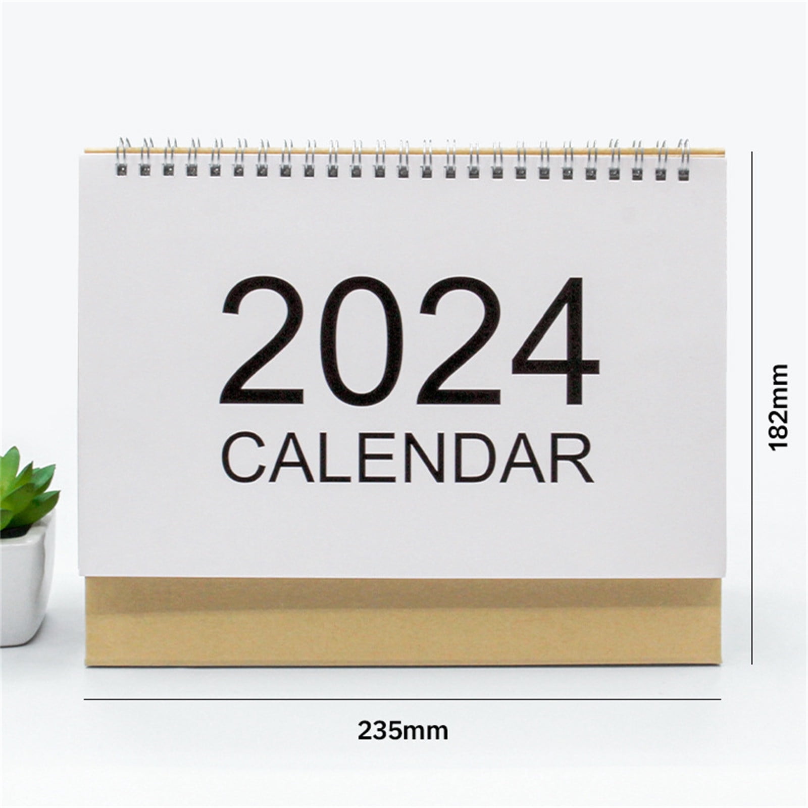 2024 Desk Calendar,Small Desk Calendar 2024 Standing Flip,Mini Desktop