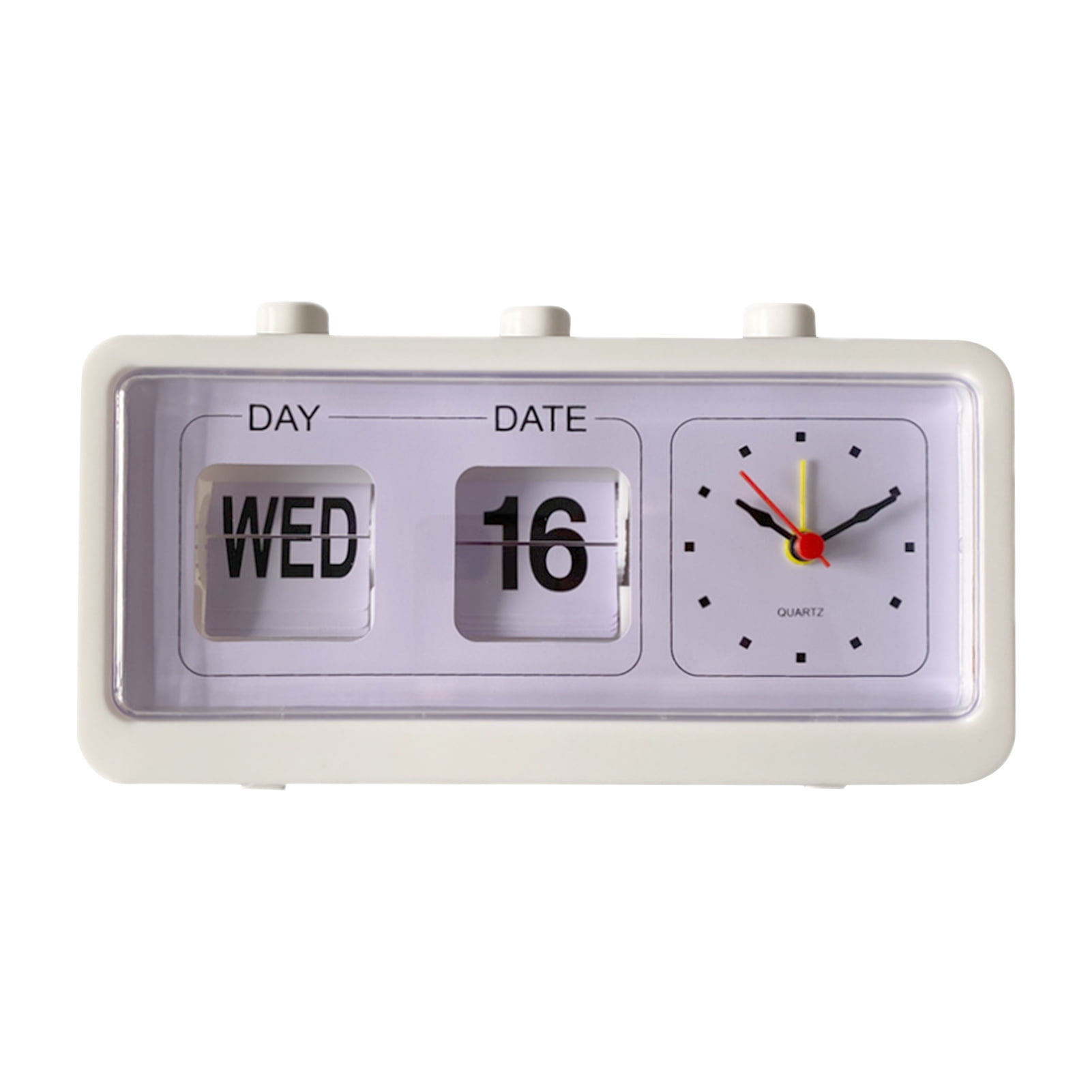 2024 Desk Table Alarm Clock Manual Jump Calendar Desktop Alarm Clock