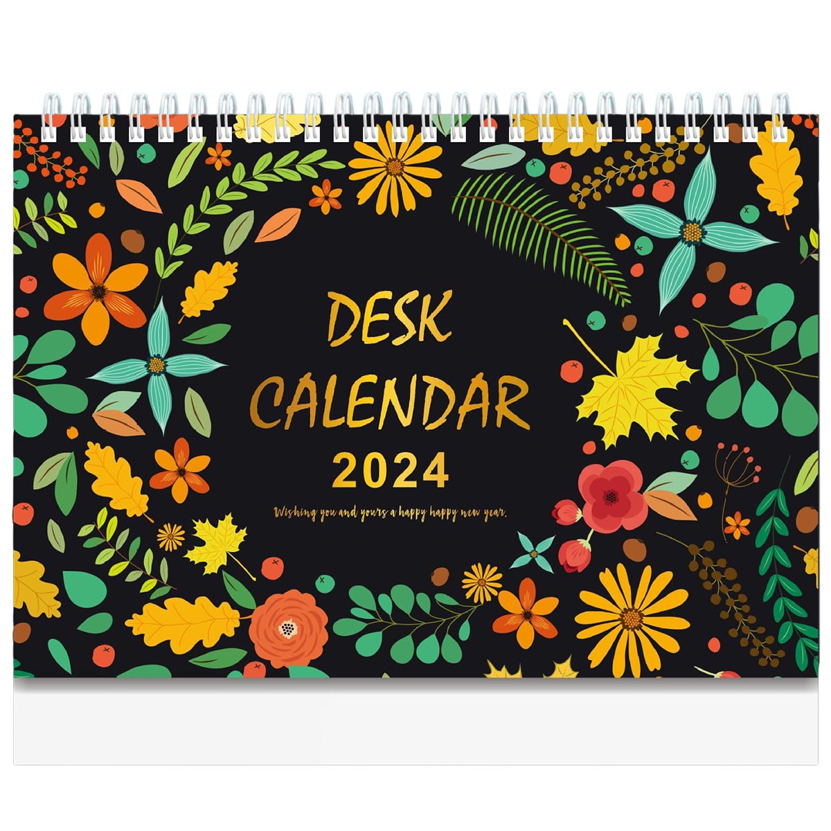 2024 Desk calendar, 2024 small desk calendar, 9 "x 7.3" standing desk