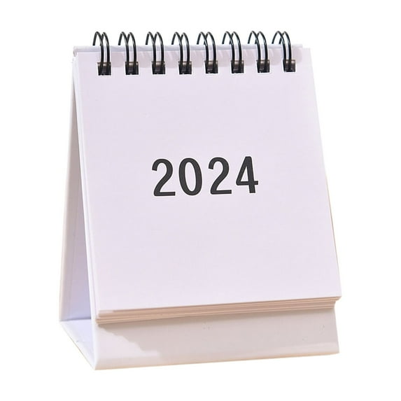 2024 Desktop Calendar Stand Up Calendar Schedule Desk Calendar Table Top Calendar Standing Flip Desk Calendar