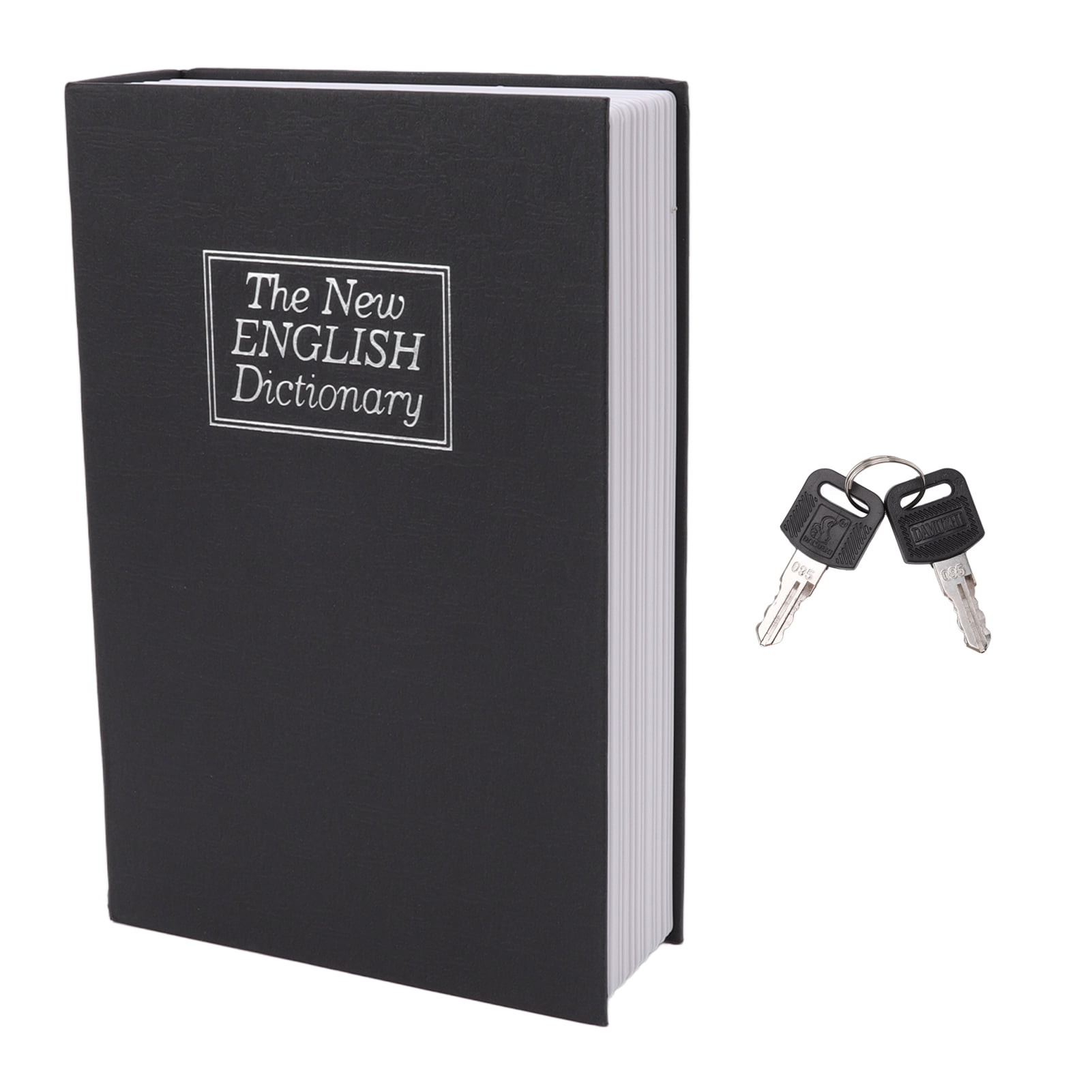 2024 Dictionary Coin Piggy Bank Stainless Steel Realistic Lockable Book