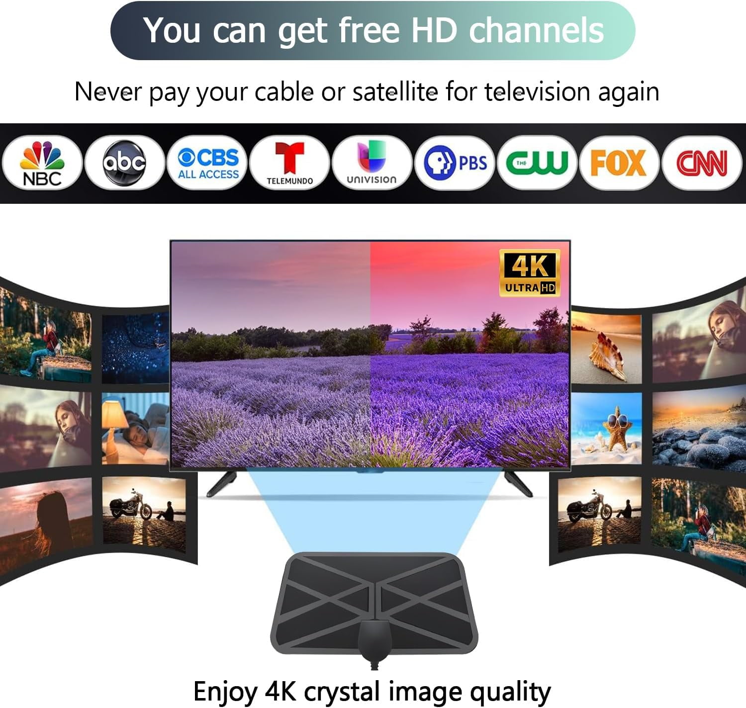 HighPerformance HDTV Digital Antenna Signal Booster for Older TVs