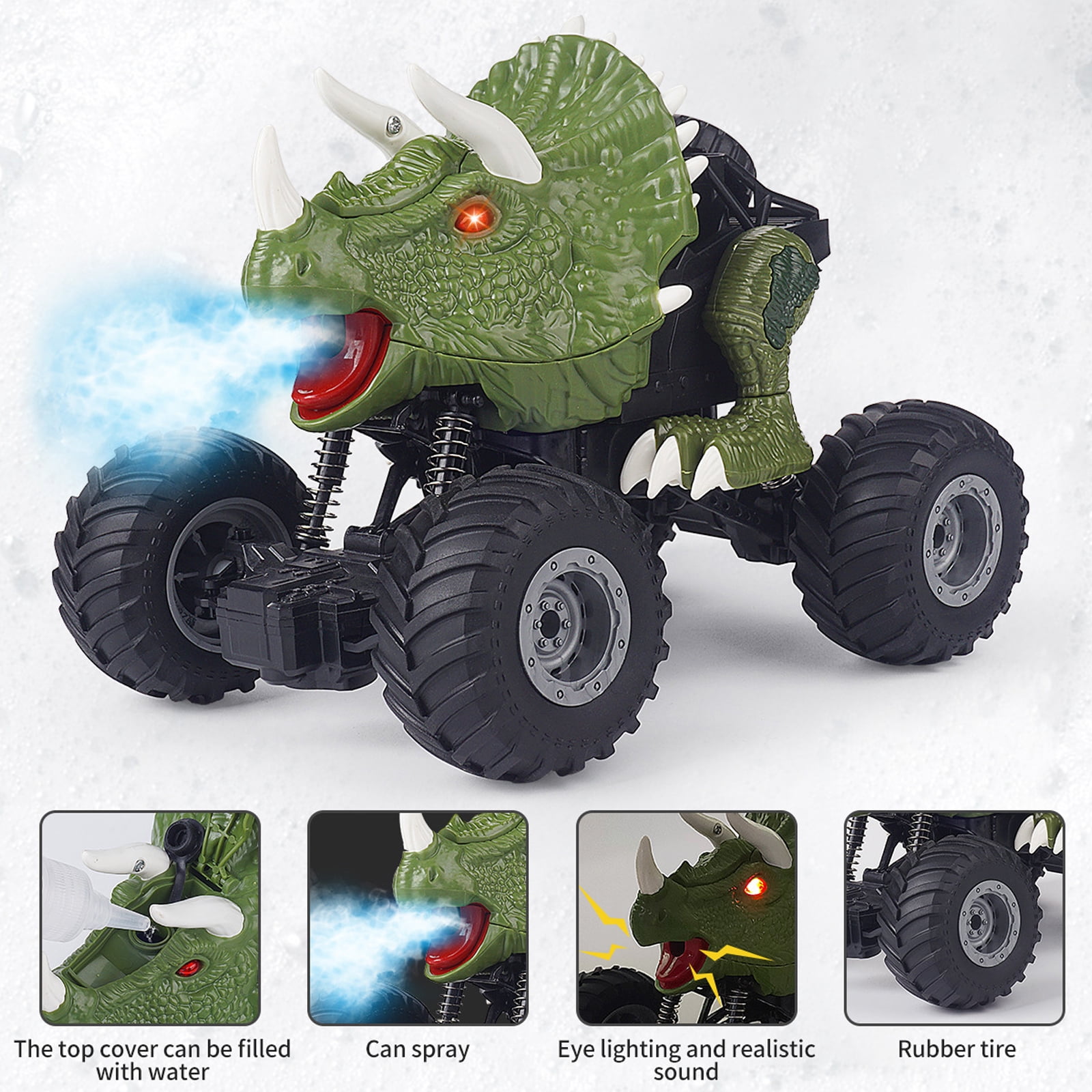 2024 Dinosaur spray remote control car stunt car boy offroad climbing