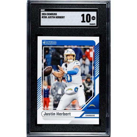 2024 Donruss #250 Justin Herbert SGC 10