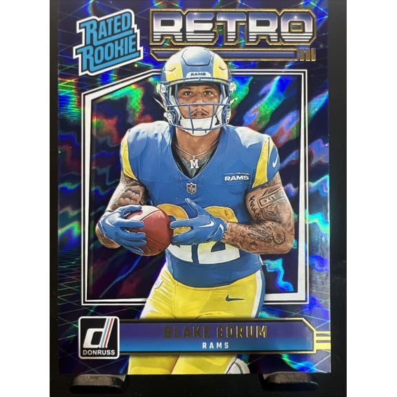2024 Donruss Retro Blake Corum RC #10 Los Angeles Rams Football Card