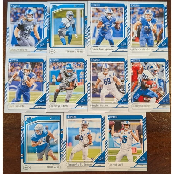 2024 Donruss Detroit Lions Trading Cards Amon Ra St-Brown