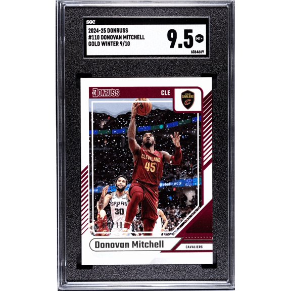 2024 Donruss Donovan Mitchell #110 Gold Winter SGC 9.5