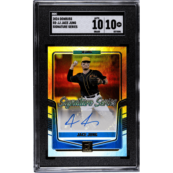 2024 Donruss Jace Jung #SS-JJ SIG. Series SGC 10 Auto 10