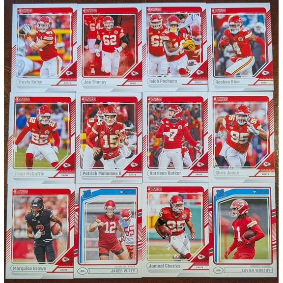 2024 Donruss Kansas City Chiefs Team Set Mahomes Kelce
