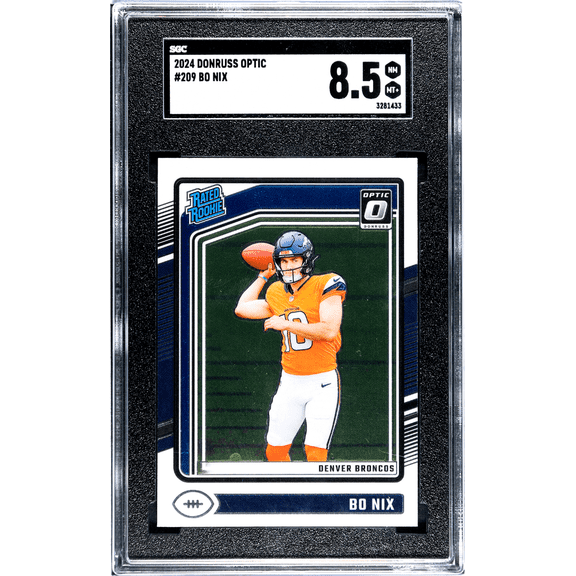 2024 Donruss Optic Bo Nix #209 SGC 8.5