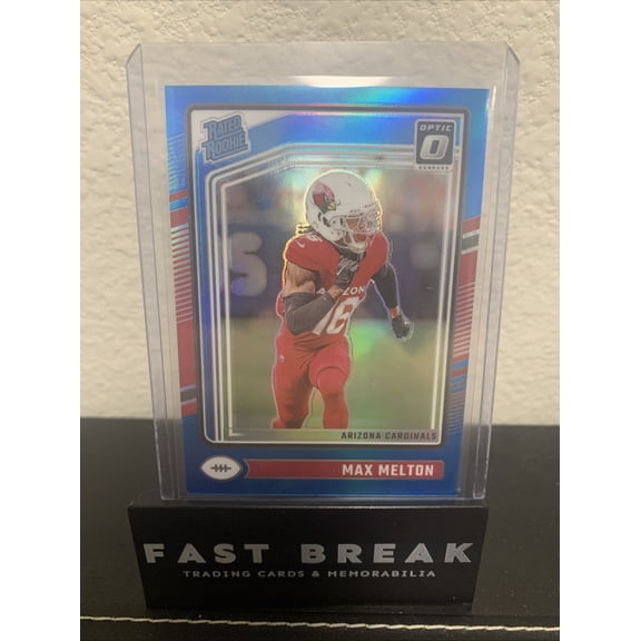 2024 Donruss Optic Max Melton Aqua Rookie Serial Numbered Arizona Cardinals Football Card