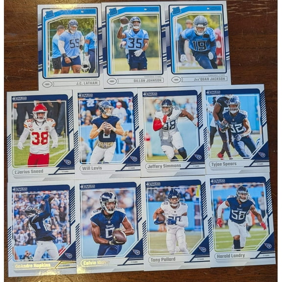 2024 Donruss Tennessee Titans NFL Team Set Levis