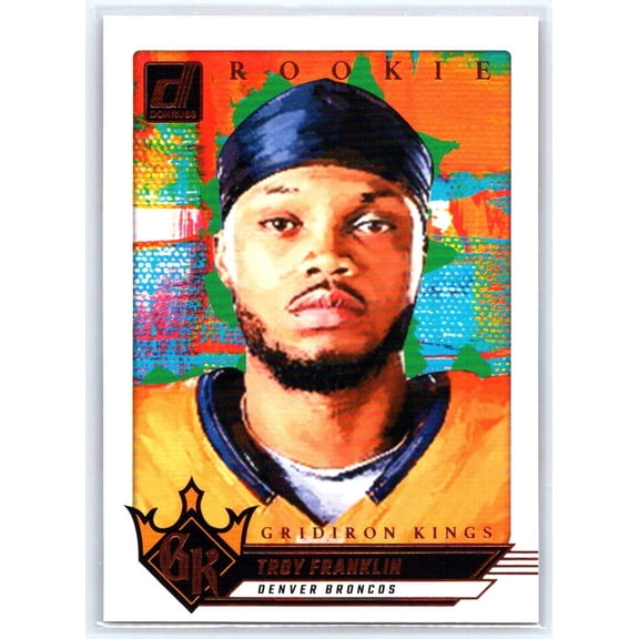 2024 Donruss Rookie Gridiron Kings Troy Franklin #18 Denver Broncos Football Card