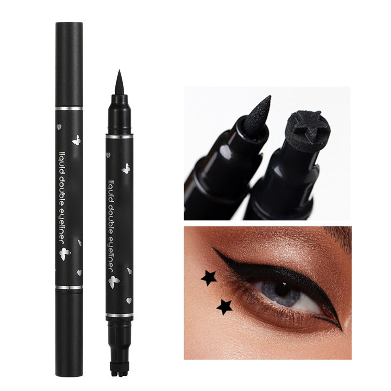 2024 Double Head Wing Sealing Anti Sweat Anti Mud Liquid Eyeliner Long