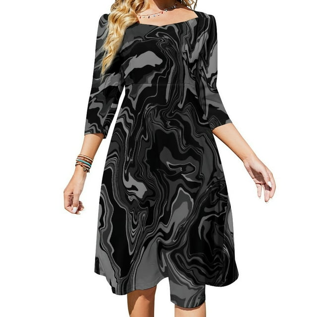 2024 Dress Design Wear Street Collar Square Sexy Summer Dresses Modern