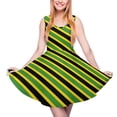 thumbnail image 1 of 2024 Jamaica Flag Dress One Love Boho Dresses High Waist Street Style Design Skate Dress Female Oversized Clothing, 1 of 7