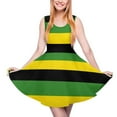 thumbnail image 1 of 2024 Dress Skate Custom Beach Boho Oversized Womens Summer Dresses Casual Jamaica for Love Waist High Dress Flag Jamaican, 1 of 7