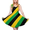thumbnail image 1 of 2024 Dress Skate Custom Beach Boho Oversized Womens Summer Dresses Casual Jamaica for Love Waist High Dress Flag Jamaican, 1 of 7
