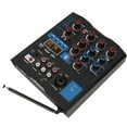 2024 Dual Microphone Mixer 4 Channel Small Metal USB Bluetooth Mixing