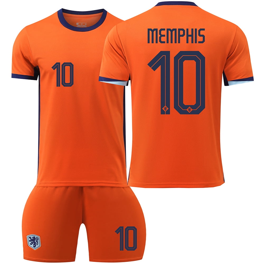 2024 Dutch Home Football Uniform No. 4 Van Dick 10 Depe 11 Robben 21 De