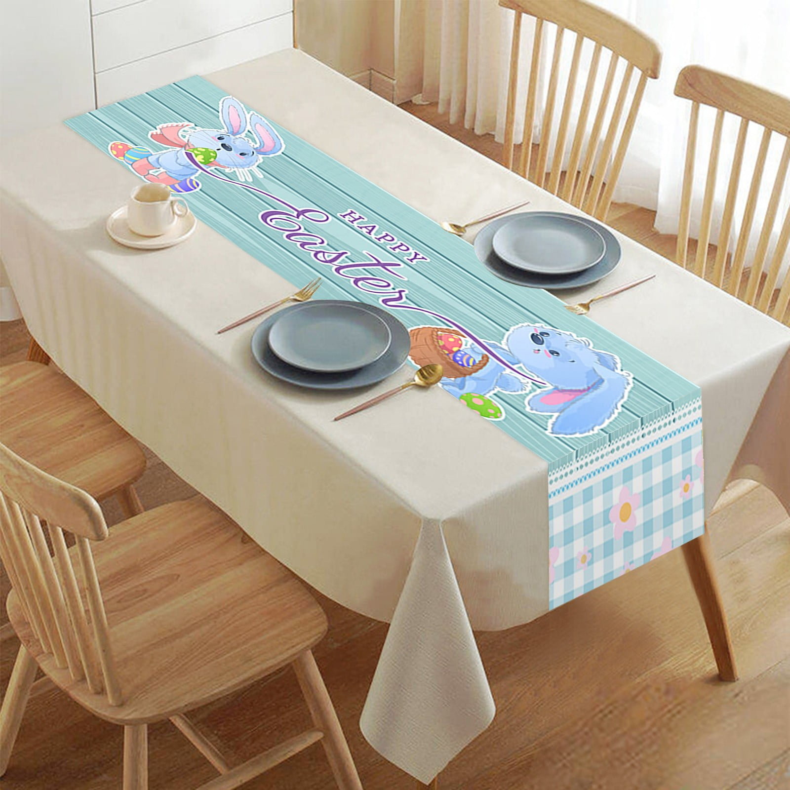 2024 Easter Tablecloth Flags Festive Ambience Decorations Hand Painted