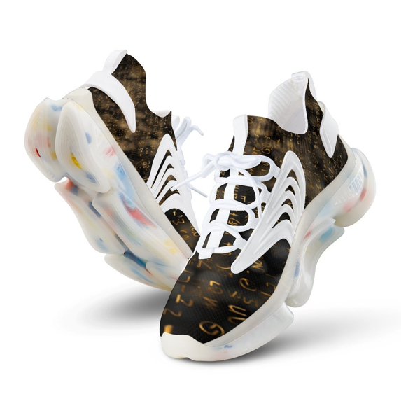 2024 Educational Math Formula Women Or Men Lace Up Flat Sneakers Female Mesh Walking Footwear