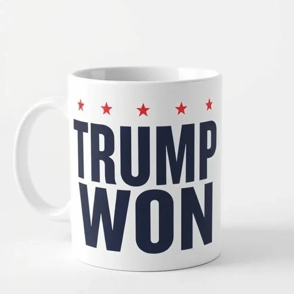 2024 Election Coffee Mug  Trump Won Political Humor Novelty Drinkware