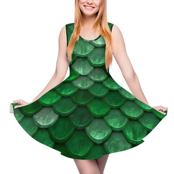 2024 Elegant Rose Gold Metallic Dress Pink Mauve Xmas Trees Beach Dresses Sleeveless Casual Design Skate Dress Lady Oversized Clothes