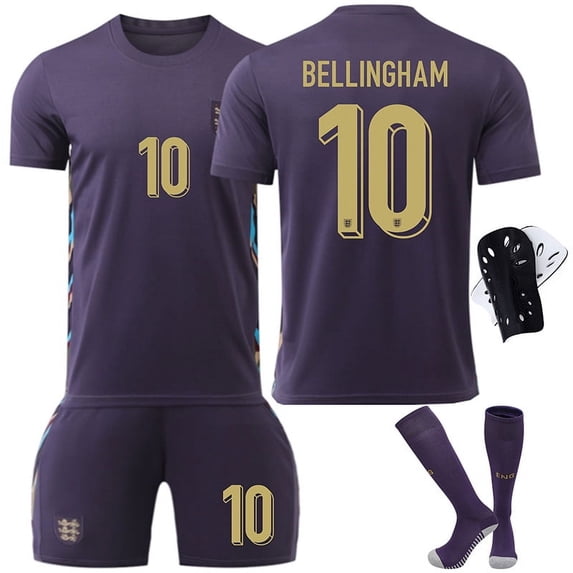 2024 England Away Jersey No. 9 Kane 10 Belinbe 7 Fuden European Cup Football Clothing