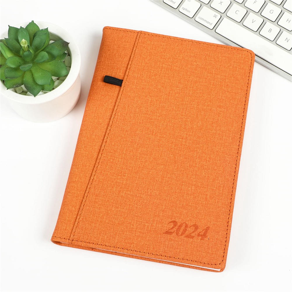 2024 English A5 Agenda Planner Notebook Diary 365 Days Planner Goal Habit Schedules Journal