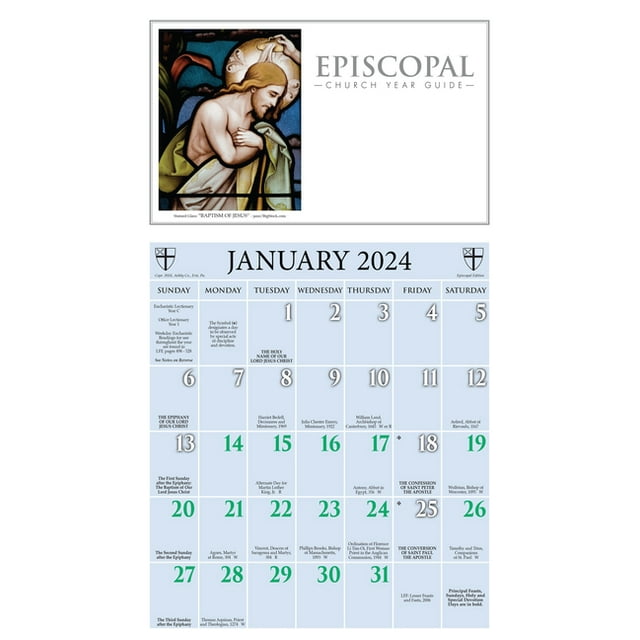 2024 Episcopal Church Year Guide Kalendar (Other)