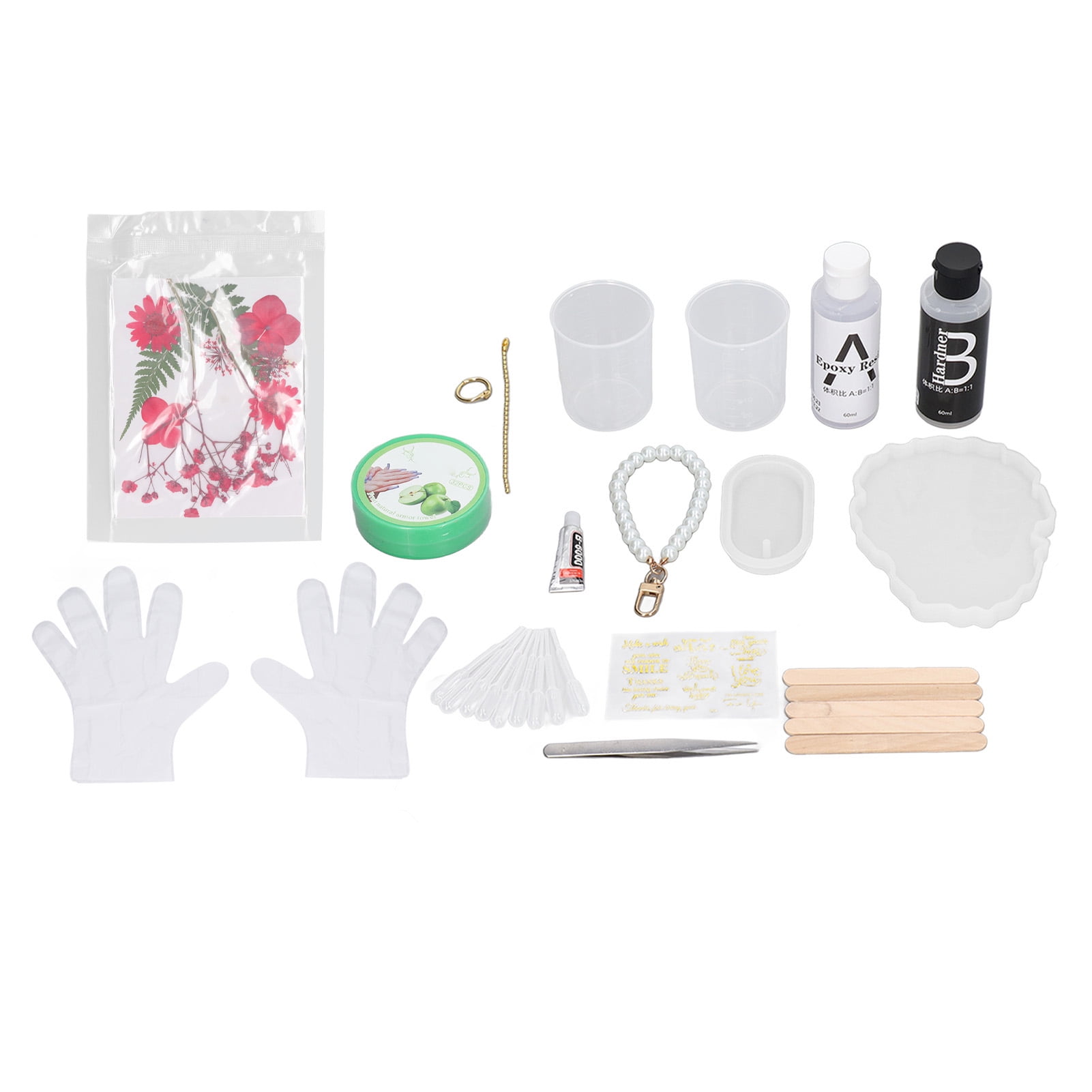 2024 Epoxy Resin Coaster Kit DIY Handcraft Reusable Silicone Flower