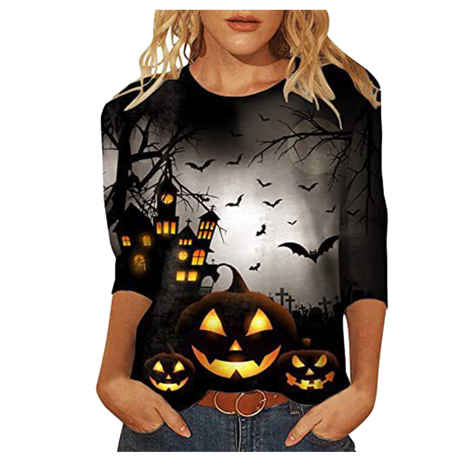 2024 Europe And The United States Christmas Women's Long Sleeved Round