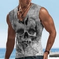 thumbnail image 1 of 2024 European and American Men's Fashion Tank Top V-neck Printed Sports Sleeveless T-shirt 5202, 1 of 6