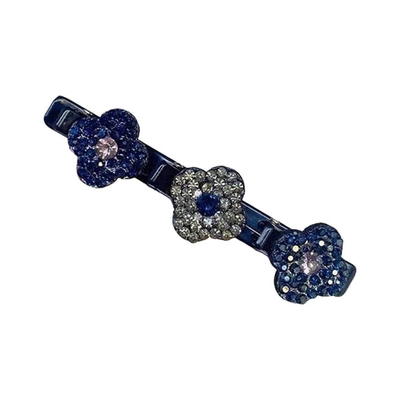 2024 Exquisite Four Leaf Floral Barrettes for Women and Girls Shimmering Hair Accessories with Stones