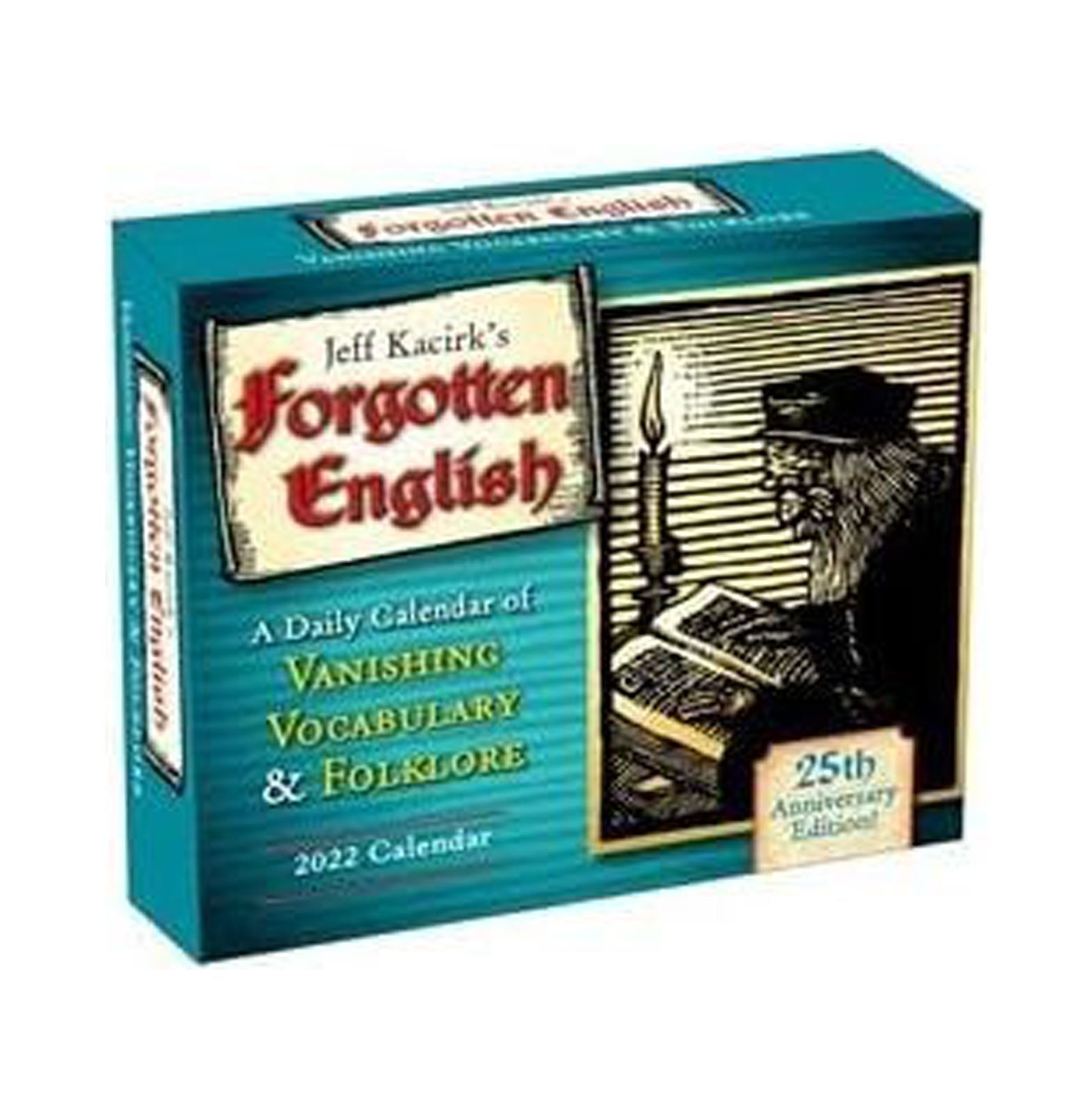 2025 ENGLISH DESK CALENDAR WITH 2 FREE YEAR PLANNERS (20