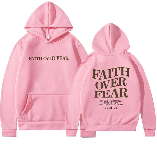2024 Faith Over Fear Christian Hoodie Christian Sweatshirt Jesus Hoodie ...