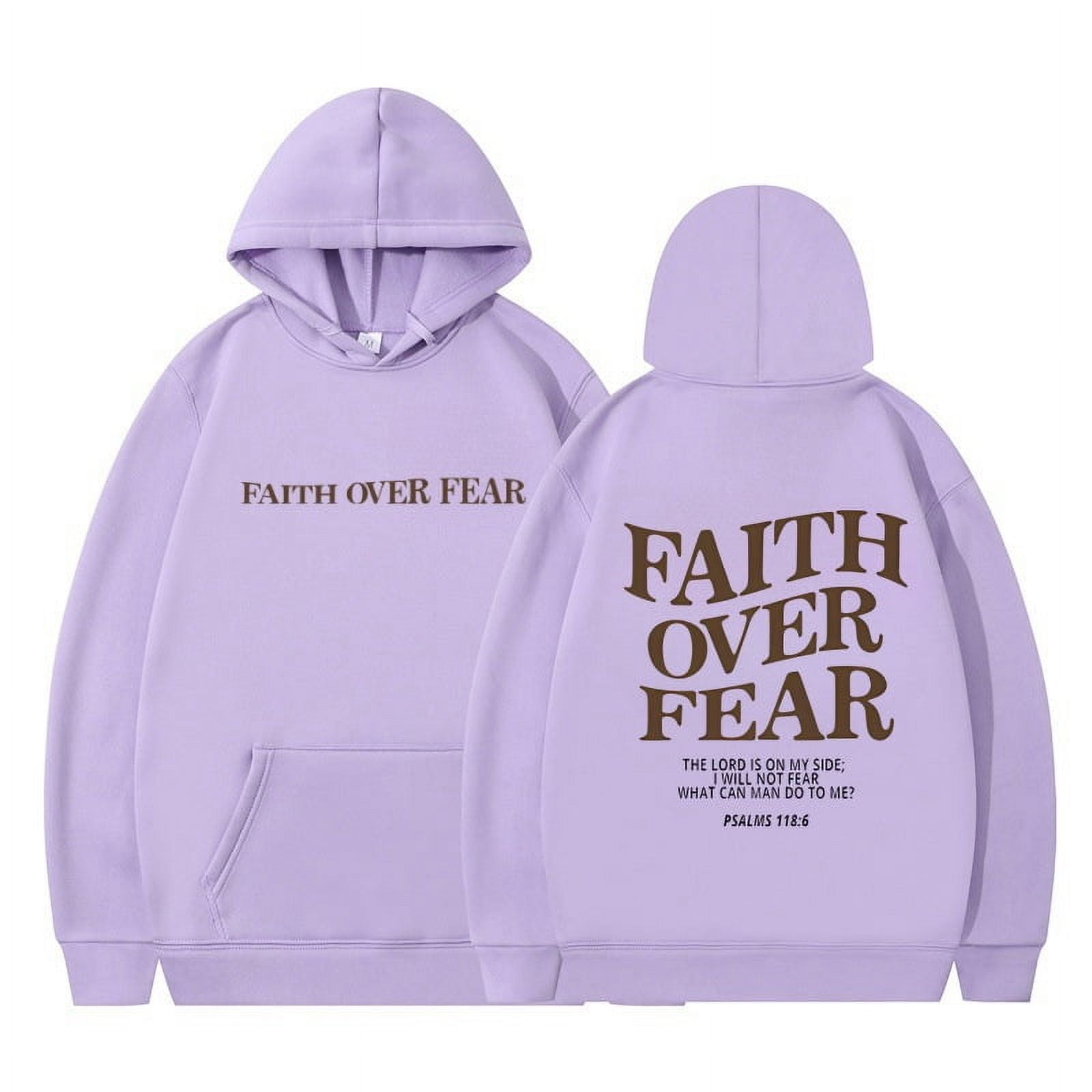 Faith Over Fear Trendy Christian Hoodie Faith Over Fear Trendy Christian Hoodie