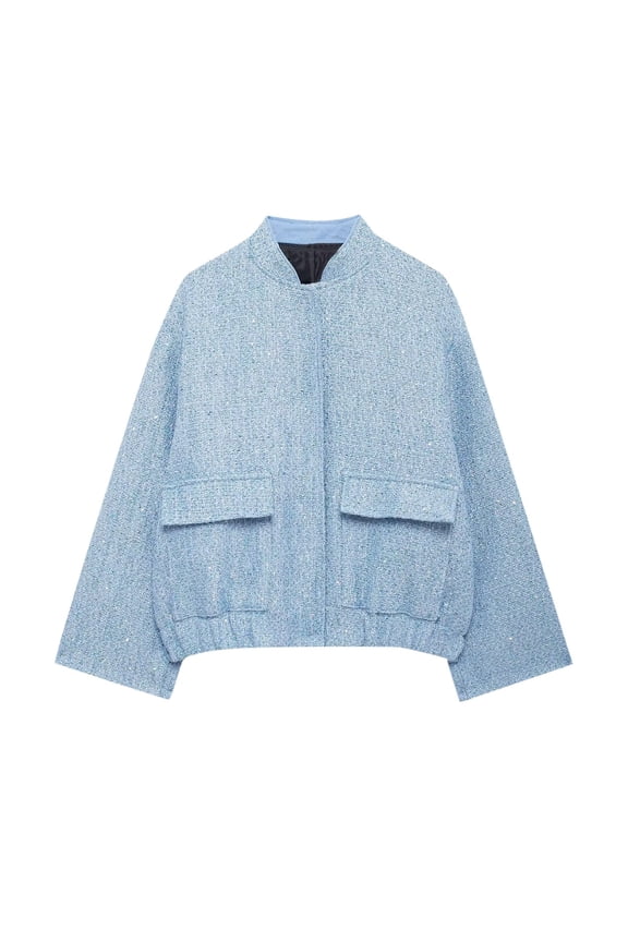 2024 Fall Fashion Sequined Boucle Jacket For Women Women S Coats And Jacket 4x Coats Women Jacket Women Thumb Holes Womens Winter Coat Long Vest plus Size Women Long Winter Coat Maternity Large plus