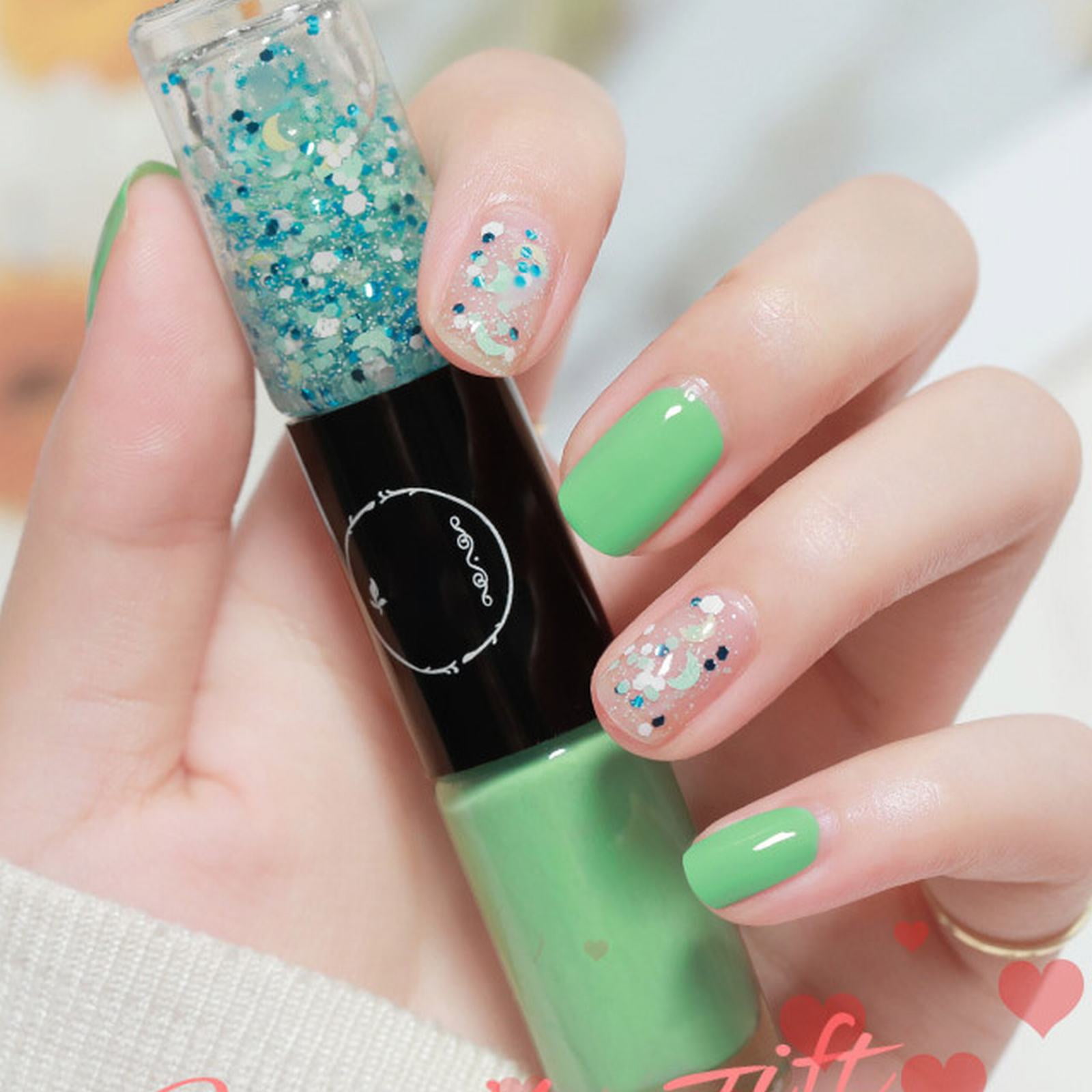 2024 Fall Oily Two Color Nail Polish New Quick Drying Waterproof