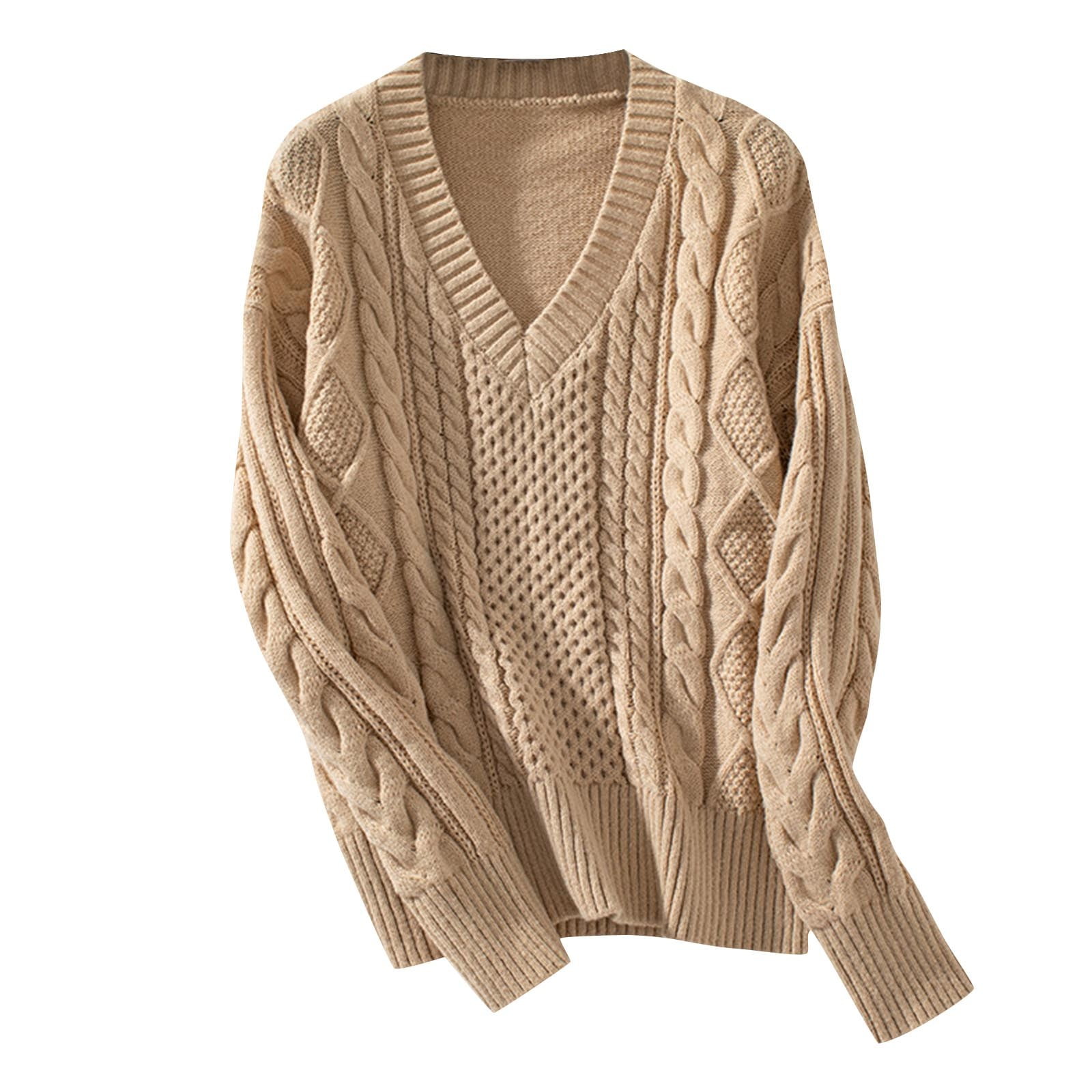 Chunky Knit Brown Oversized Knitted Jumper Oversized Chunky Knit