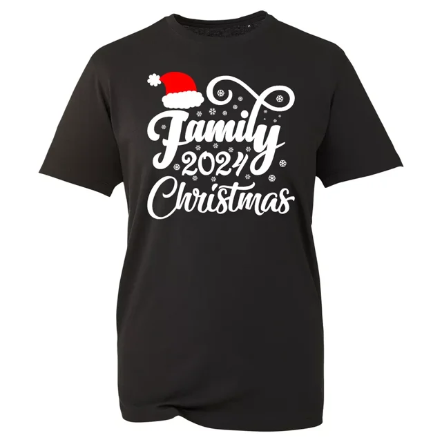 2024 Family Merry Christmas TShirt Novelty Xmas Party Gifts Kids