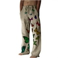 thumbnail image 1 of 2024 Fashion Casual Sweatpants for Men Plus Size Wide Leg Pants Printed Lace-up Sweatpants Full Length Pants Men's Sports Pants on Clearance, 1 of 5