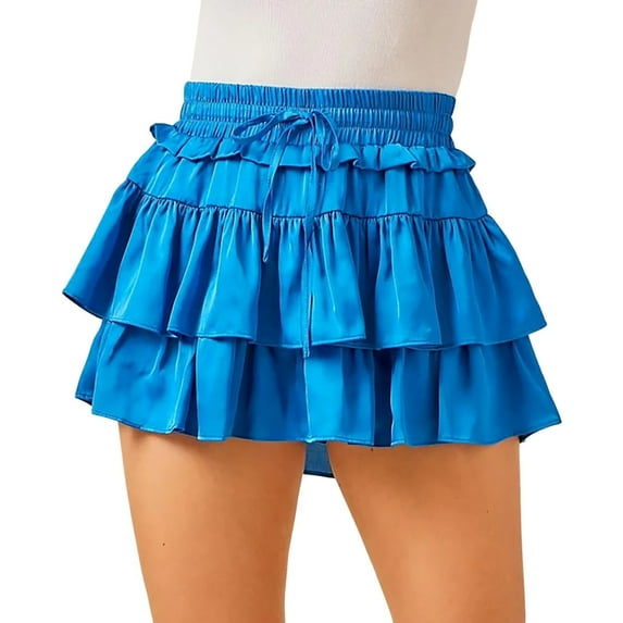 2024 Fashion Ladies Sexy Cake Skirt Pure Color Baggy Midi Dress Skirt for Women Stylish Comfortable Trendy Outfit