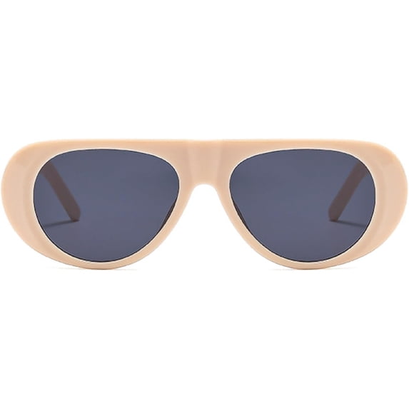 2024 Fashion Large Frame Retro Sunglasses Male UV Resistant Oval Female Minimalist Style Pilot Sun Glasses N45