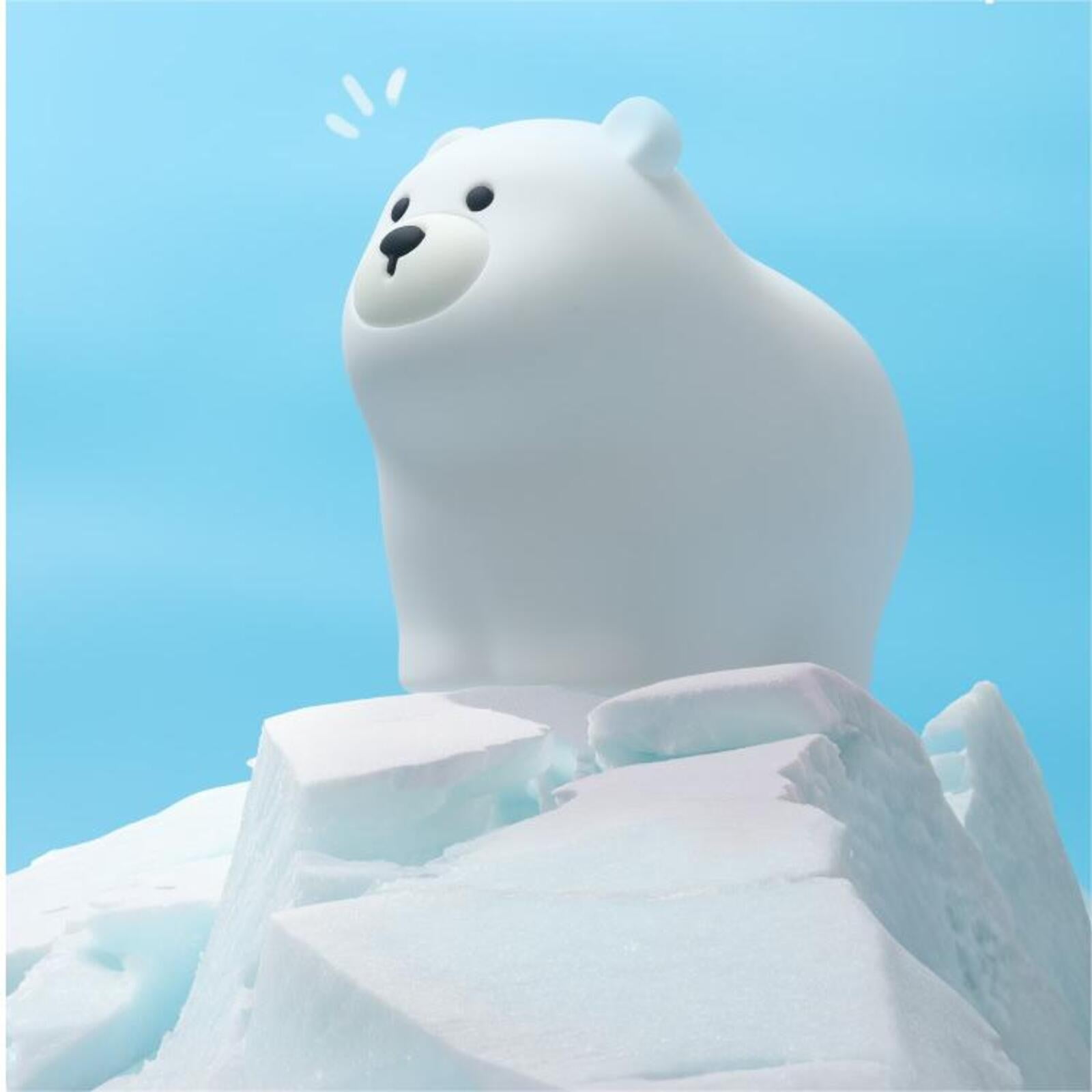 2024 Festival Theme Night Light Little White Bear Silicone Night Light