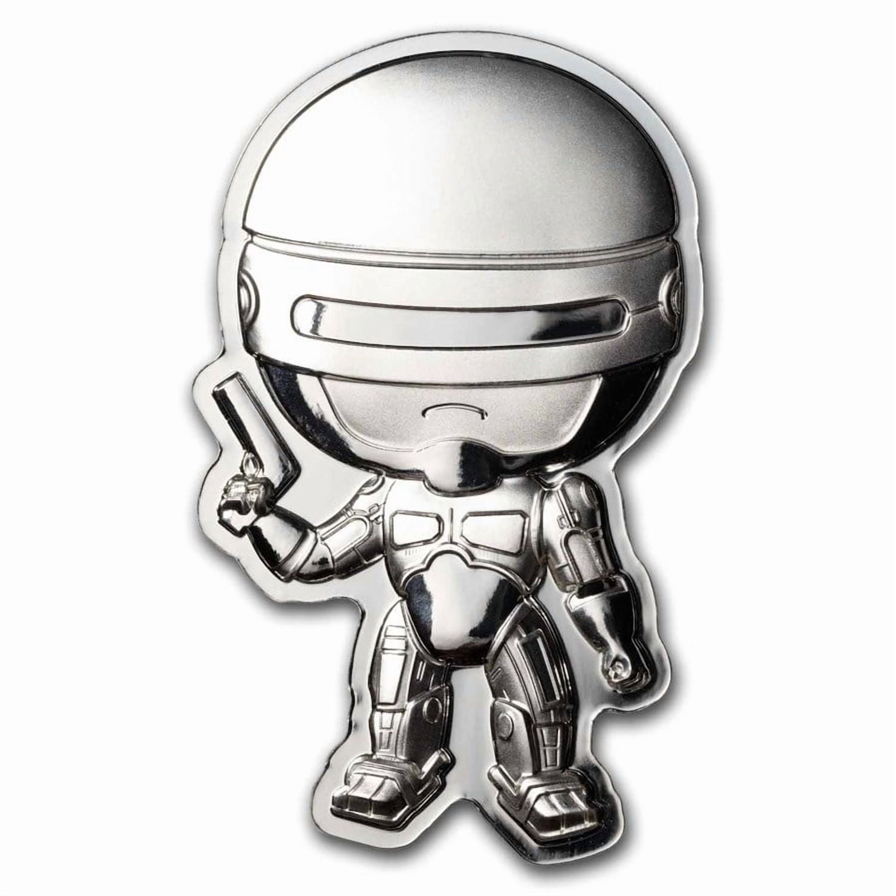 NEW ZEALAND MINT 2024 Fiji RoboCop Shaped Proof-Like 1 oz Silver Coin